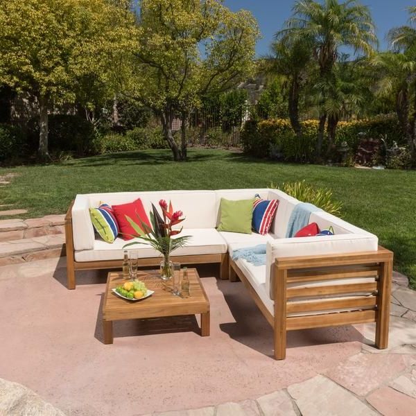 Rustic Outdoor  Furniture, Pallet Furniture Outdoor, Garden Furniture Design Intended For Trendy Wood Sofa Cushioned Outdoor Garden (View 9 of 15)