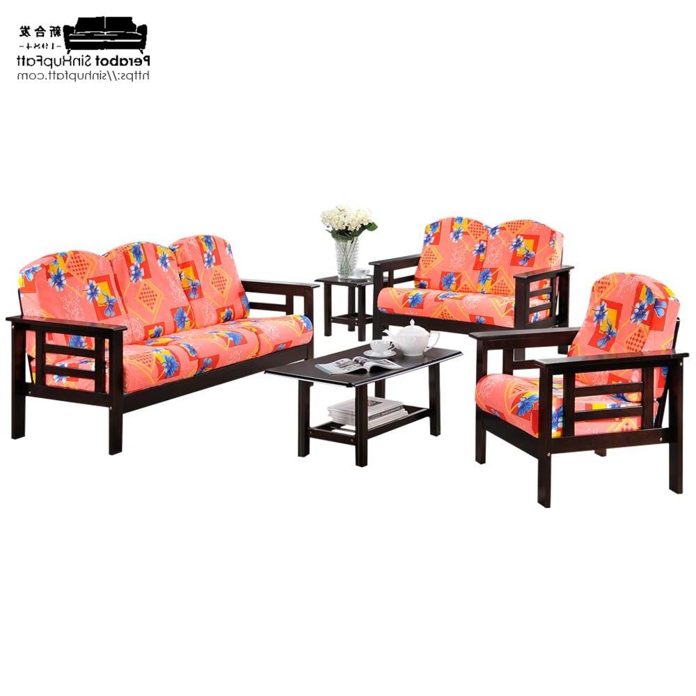 Solid Wood 1+2+3 With Foam Cushion Coffee Table And End Table – Kedai  Perabot Sin Hup Fatt Ipoh Throughout Most Up To Date Cushions & Coffee Table Furniture Couch Set (View 9 of 15)