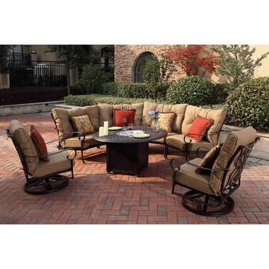 Wayfair Intended For Fire Pit Table Wicker Sectional Sofa Conversation Set (View 12 of 15)