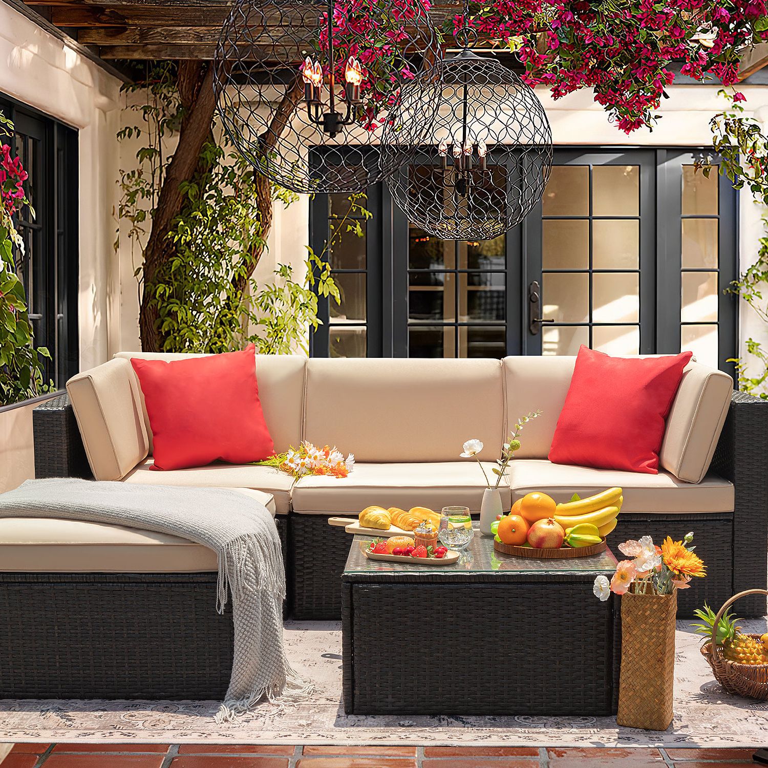Wayfair With Latest All Weather Rattan Conversation Set (View 12 of 15)