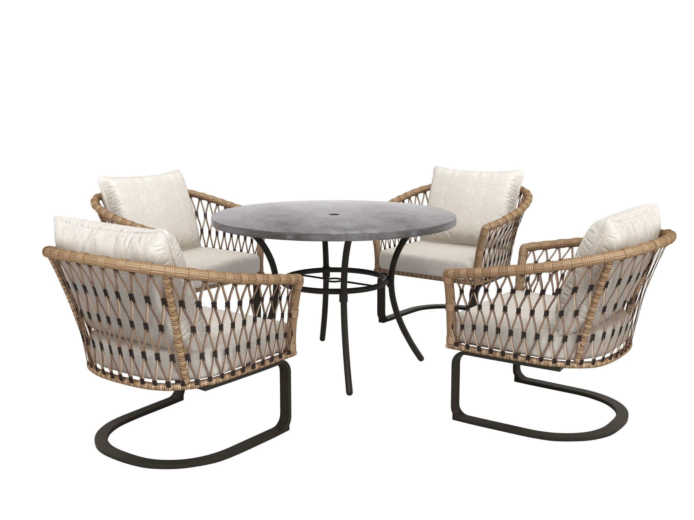 Widely Used Shop Style Selections Avery Station 5 Piece Patio Dining Set At Lowes Throughout 5 Piece Outdoor Patio Furniture Set (View 11 of 15)