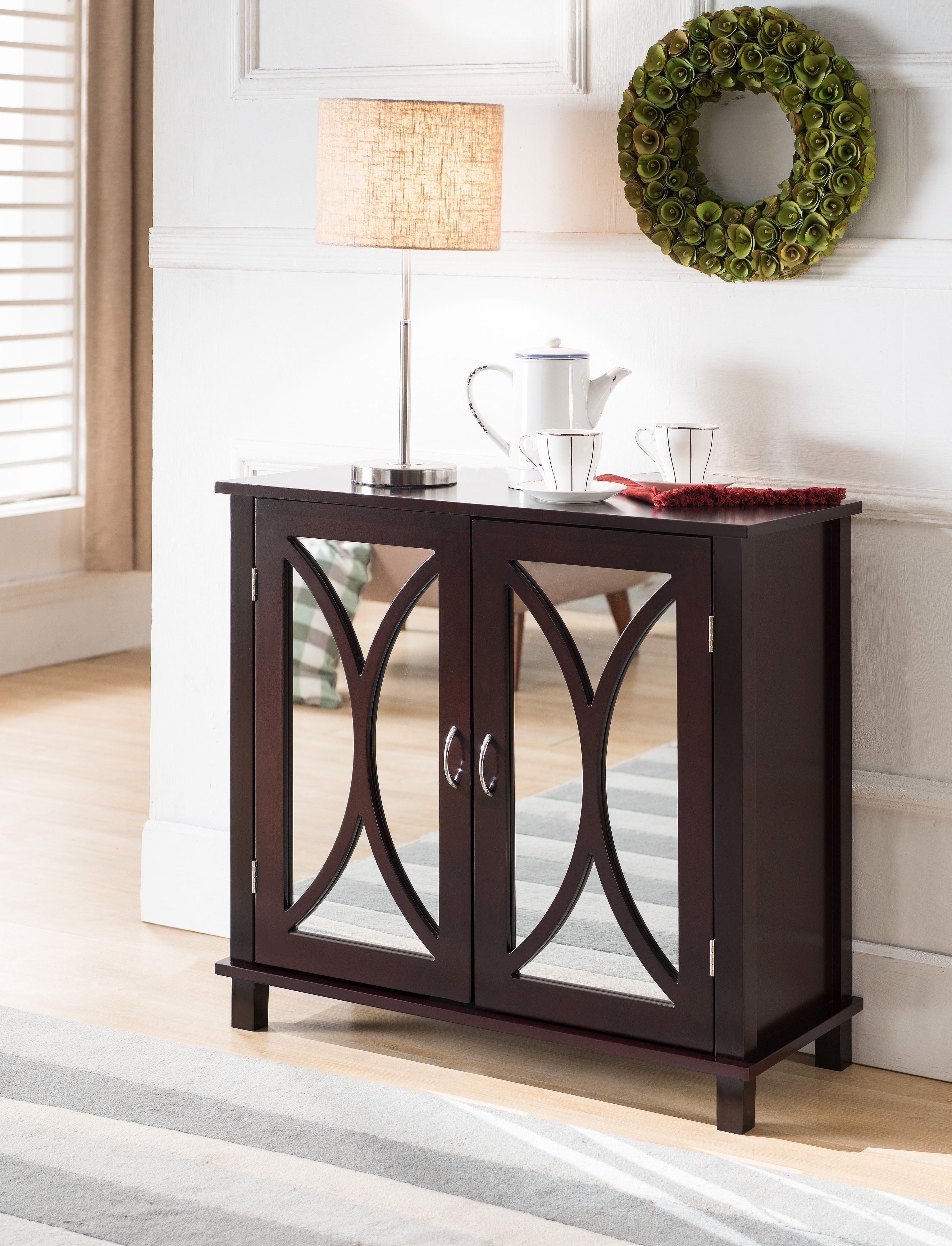Latest Sideboards Accent Cabinet Within Marietta Espresso Buffet Accent Cabinet – 2kfurniture (View 6 of 15)