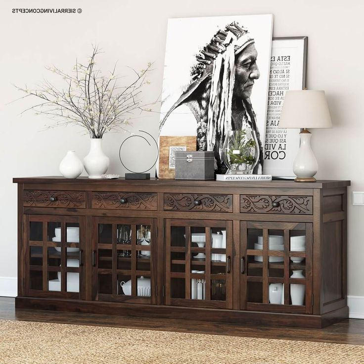 Most Popular Wide Buffet Cabinets For Dining Room Regarding Pin On Dining Room (Photo 5 of 15)