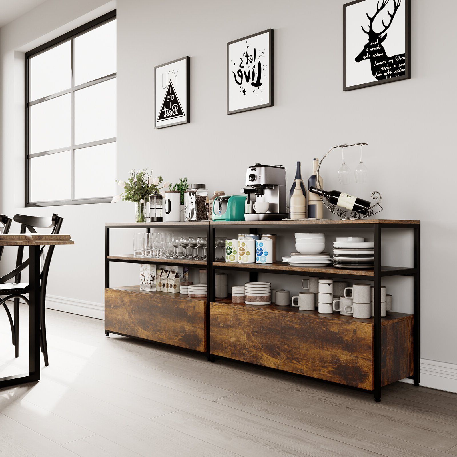 Narrow Sideboards And Buffets – Ideas On Foter With Regard To Fashionable Sideboards With Power Outlet (Photo 15 of 15)