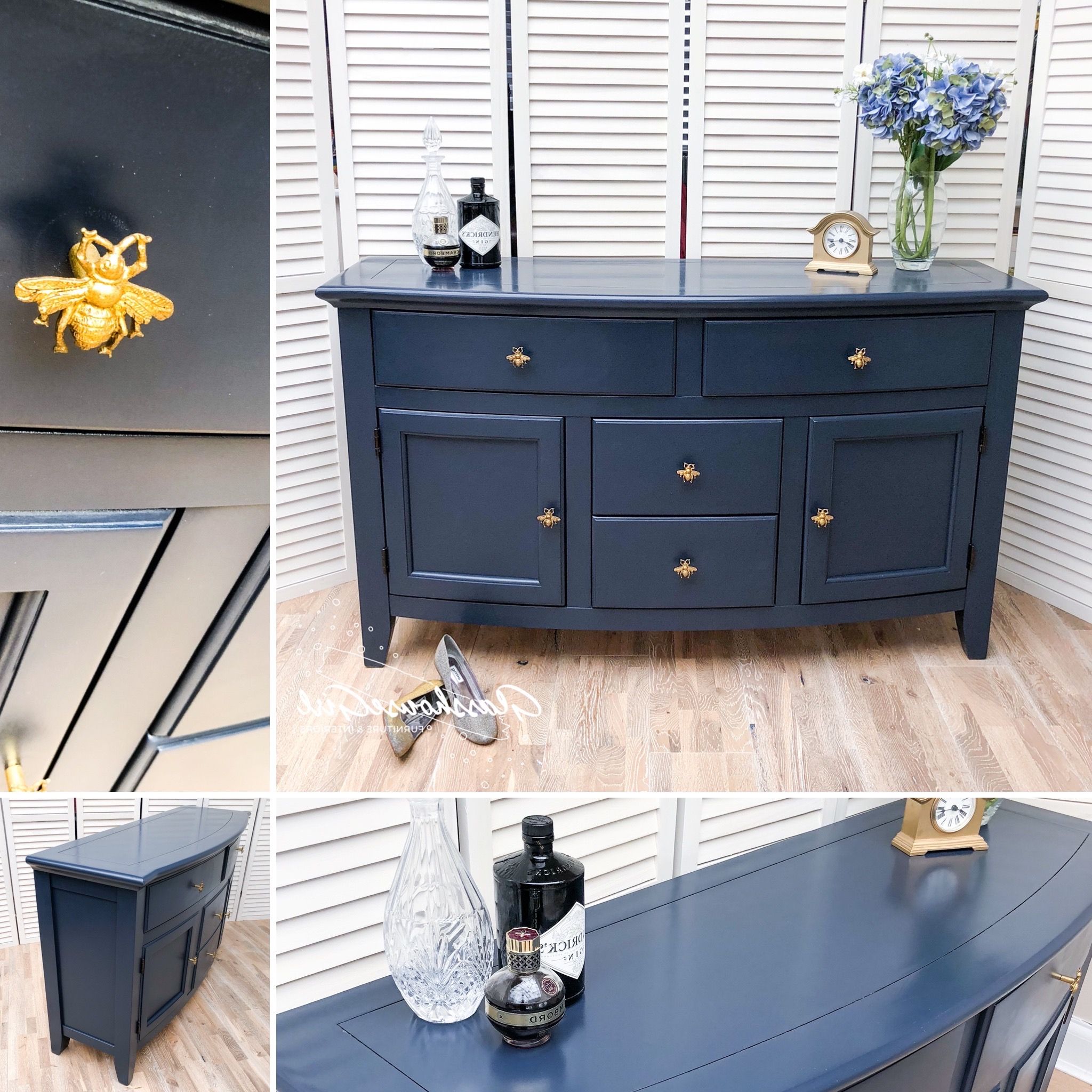 Newest Navy Blue Sideboards • Glasshouse Girl Intended For Navy Blue Sideboards (View 8 of 15)