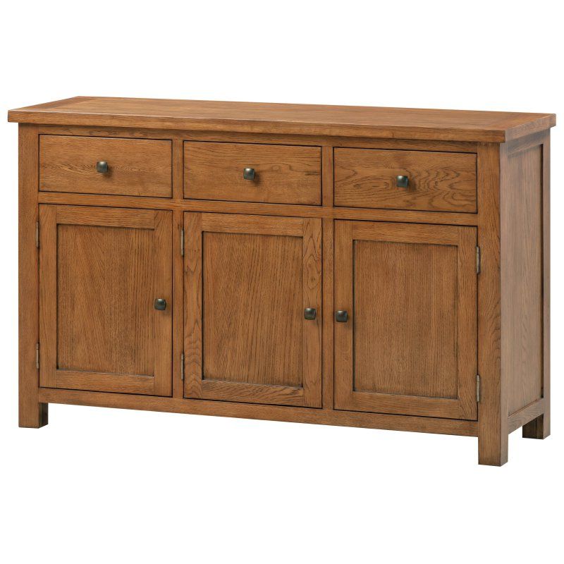 Rustic Oak Sideboards With Regard To 2020 Bristol Bristol Rustic Oak 3 Door Sideboard – Old Creamery Furniture (Photo 10 of 15)