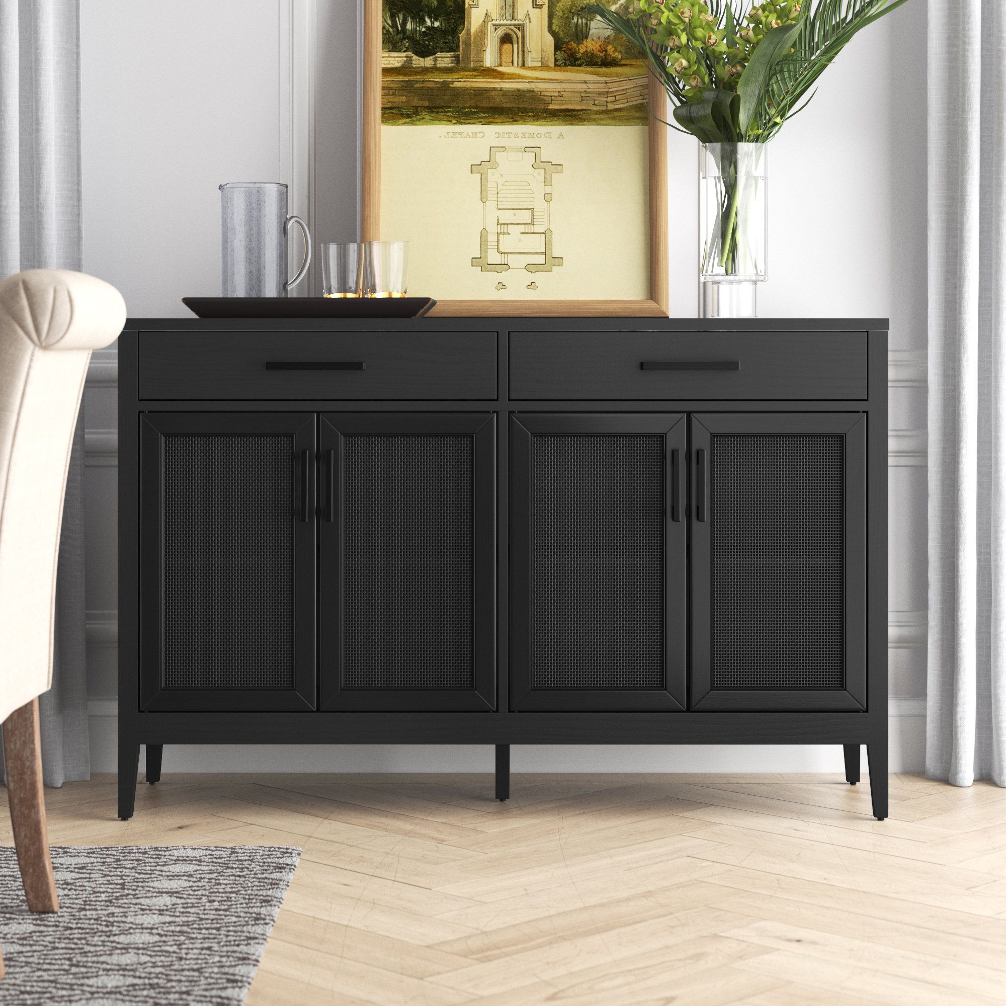 Sideboards For Entryway Inside Recent Greyleigh™ Newhaven 56'' Sideboard & Reviews (Photo 4 of 15)