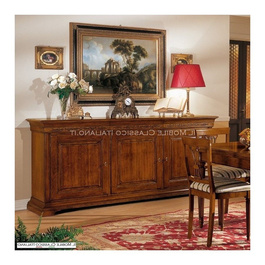 Sideboards With 3 Doors Intended For Most Up To Date Classic 3 Door Carved Sideboard – Classic Sideboards (Photo 6 of 15)