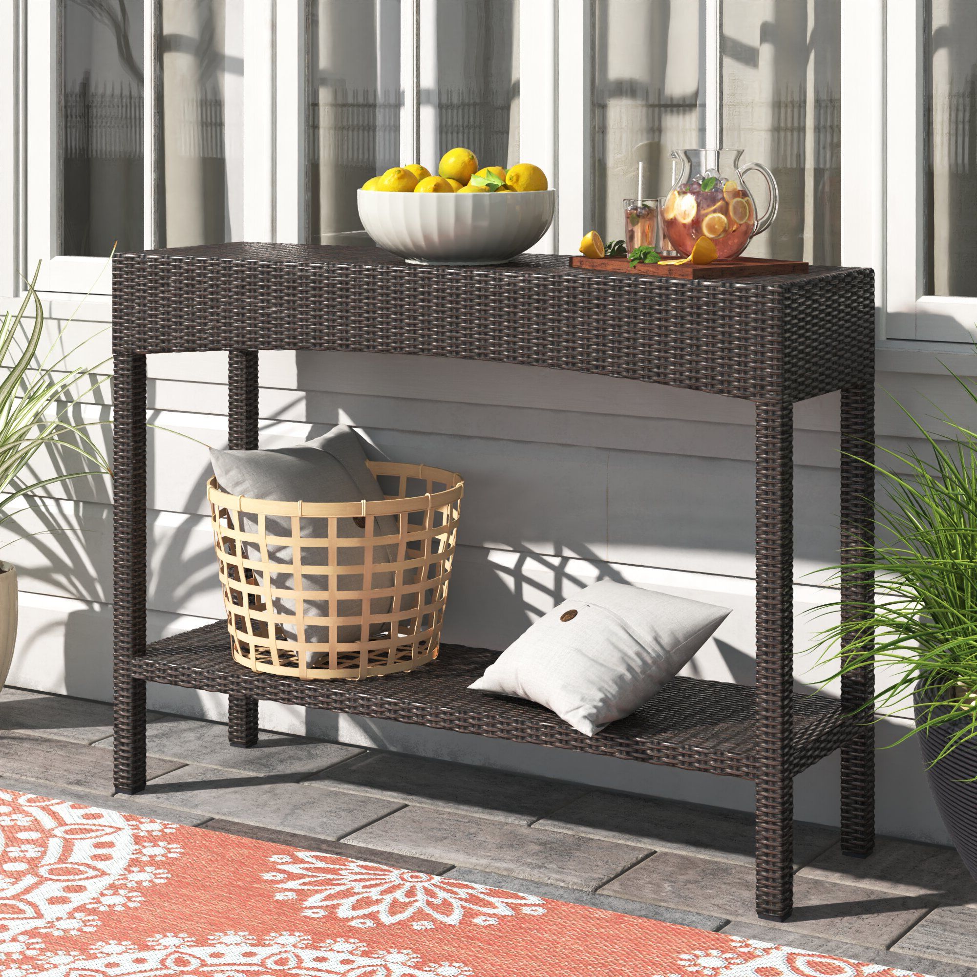 Sol 72 Outdoor™ Shirebrook Outdoor Buffet & Console Table & Reviews (Photo 10 of 15)