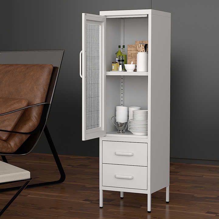 Source Modern Design Kitchen Storage Cupboard Sideboard With Mesh  Breathable Doors On M (View 11 of 15)