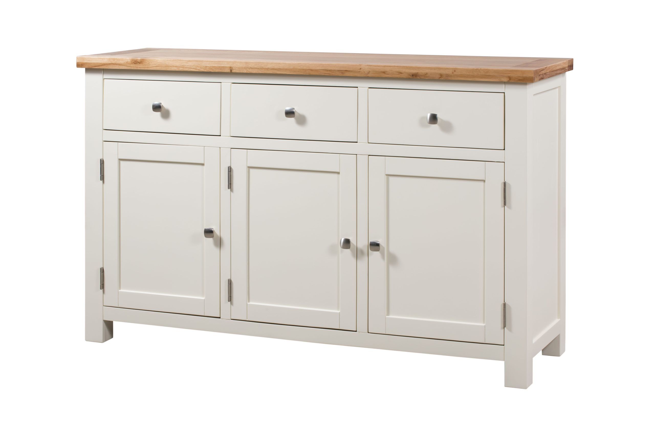 Well Known 3 Door Sideboards Throughout Dorset Painted 3 Door Sideboard – Edmunds And Clarke Furniture (View 11 of 15)