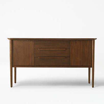 Well Known Mid Century Sideboards Throughout Tate Walnut Midcentury Sideboard + Reviews (View 2 of 15)