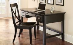 15 Best Ideas Natural and Black Wood Writing Desks
