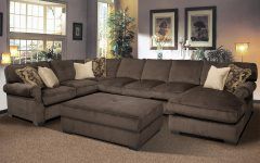Sectional Couches with Large Ottoman