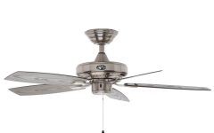 20 Best Collection of Brushed Nickel Outdoor Ceiling Fans with Light