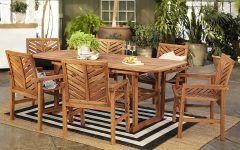 2024 Latest Extendable 7-piece Patio Dining Sets