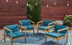 15 Best Wood Outdoor Armchair Sets