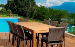 The 15 Best Collection of Teak Wicker Outdoor Dining Sets