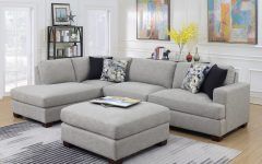 2pc Burland Contemporary Chaise Sectional Sofas