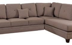 20 The Best 2pc Polyfiber Sectional Sofas with Nailhead Trims Gray