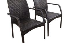 Dark Brown Wood Outdoor Chairs