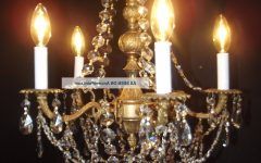 20 Photos Antique Brass Crystal Chandeliers
