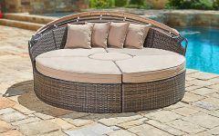 2024 Popular Behling Canopy Patio Daybeds with Cushions