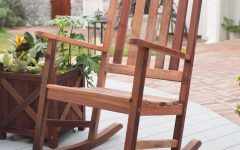20 Collection of Rocking Chair Outdoor Wooden