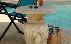 Patio Umbrella Stand Side Tables
