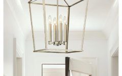 Brushed Champagne Lantern Chandeliers