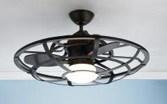 20 Best Collection of Outdoor Caged Ceiling Fans with Light