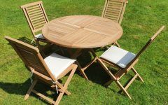 Top 15 of Teak Outdoor Folding Chairs Sets