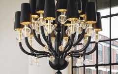 20 Collection of Modern Black Chandelier