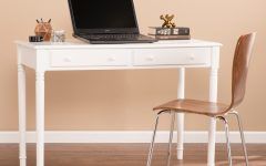 15 Best Collection of Aged White Finish Wood Writing Desks