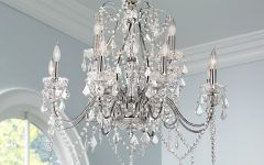 20 Collection of Chrome and Crystal Led Chandeliers