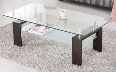 Chrome and Glass Rectangular Coffee Tables
