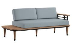2024 Popular Clary Teak Lounge Patio Daybeds with Cushion