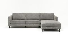 2024 Popular Cosmos Grey 2 Piece Sectionals with Raf Chaise