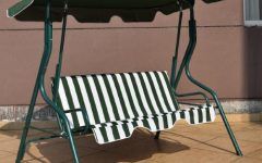 20 Best Ideas 3 Seats Patio Canopy Swing Gliders Hammock Cushioned Steel Frame