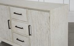 2024 Best of Antique White Distressed 3-drawer/2-door Sideboards