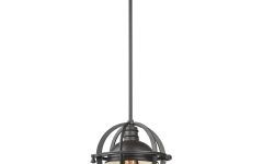 20 Best Collection of Textured Glass and Oil-rubbed Bronze Metal Pendant Lights