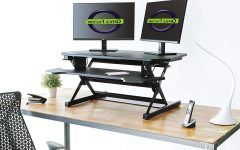 15 Photos Cherry Adjustable Stand-up Desks