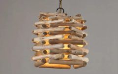 15 Collection of Driftwood Lantern Chandeliers