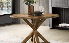 Wood and Dark Bronze Criss-cross Desks