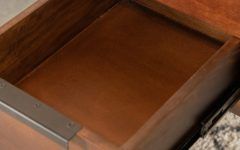 Brown and Matte Black 3-drawer Desks