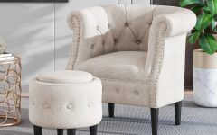The 20 Best Collection of Starks Tufted Fabric Chesterfield Chair and Ottoman Sets