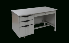 The 15 Best Collection of Gray Reversible Desks with Pedestal