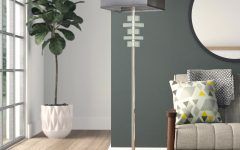 Grey Shade Floor Lamps