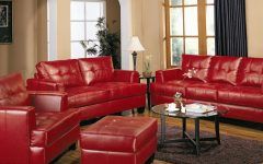 Top 20 of Red Leather Couches for Living Room