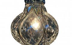 Lantern Chandeliers with Clear Glass